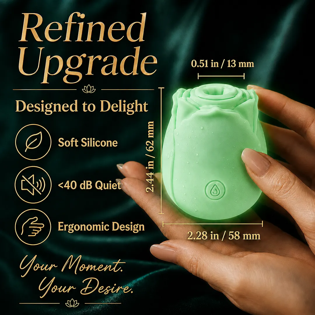 MintGlow - Luminous Original Rose Suction Toy