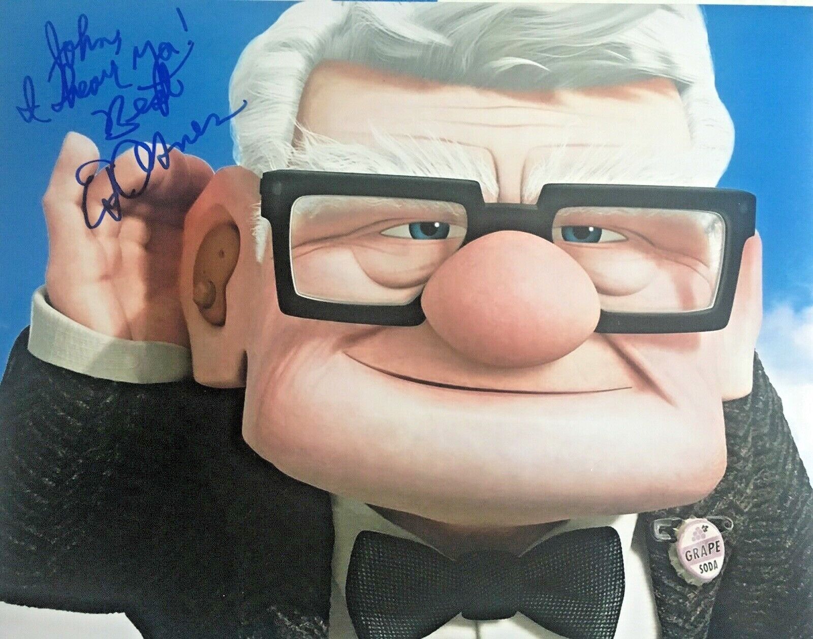 Ed Asner Signed 11x14 Photo Poster painting (proof) autograph DISNEY UP MOVIE