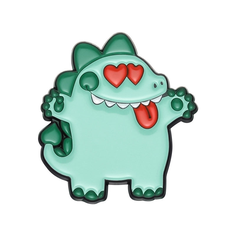 Cartoon Style Snake Shark Alloy Stoving Varnish Plating Unisex Brooches