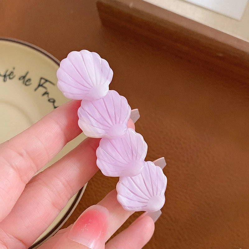 Women’s Casual Sweet Shell Acetic Acid Sheets Hair Clip