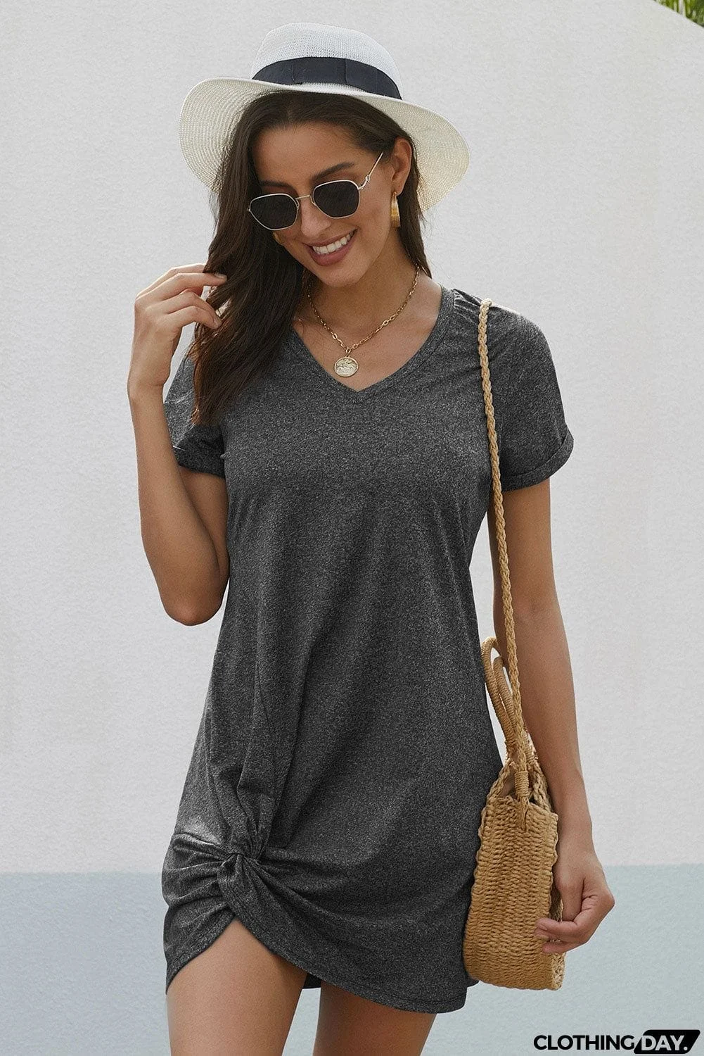 The Triblend Side Knot Dress