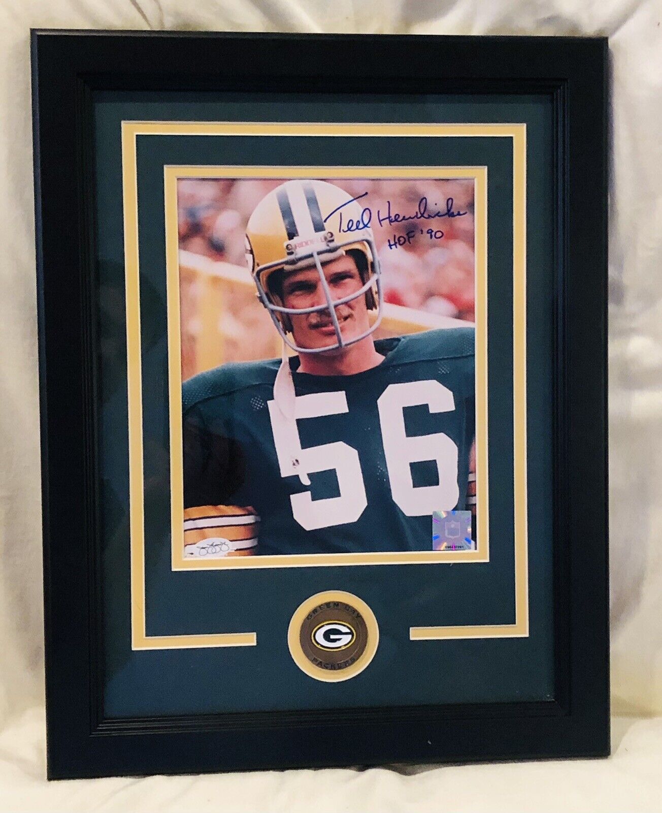 Ted Hendricks Green Bay Packers Signed Framed 8x10 Photo Poster painting HOF JSA COA