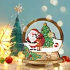 >SALE<Wooden Christmas Table Top Diamond Painting Ornament Kits Xmas Home Decor (H)