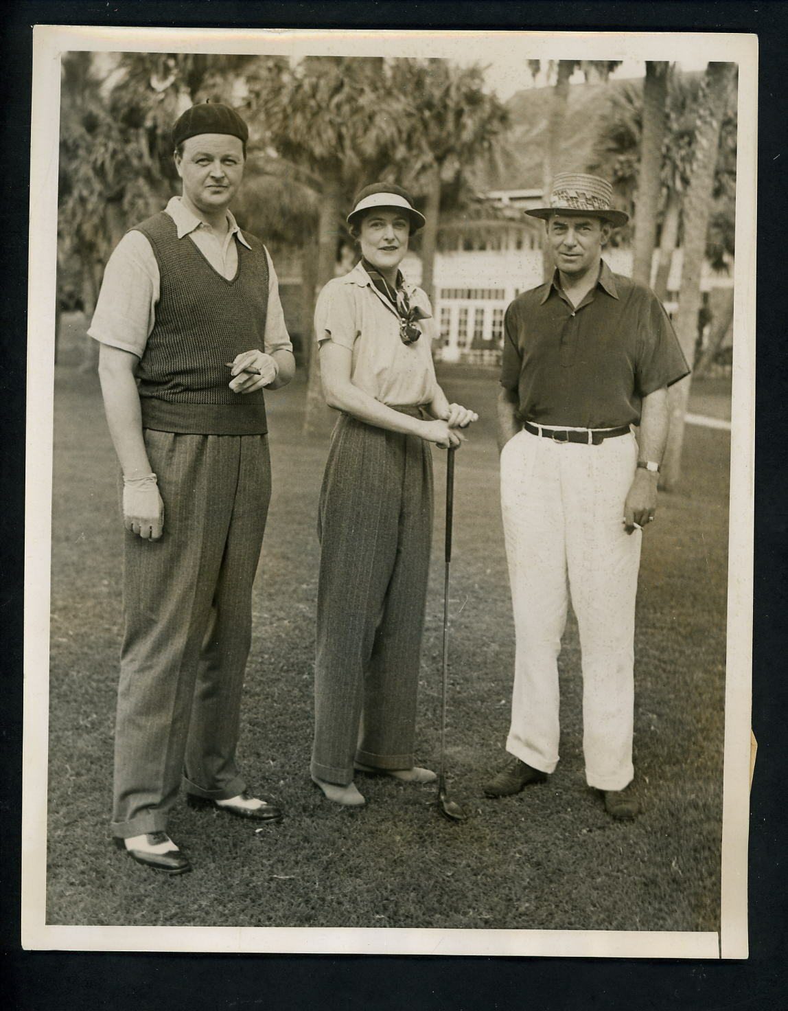 Palm Beach Country Club golf 1939 Press Photo Poster painting Duke & Duchess Marlboro M. Holden