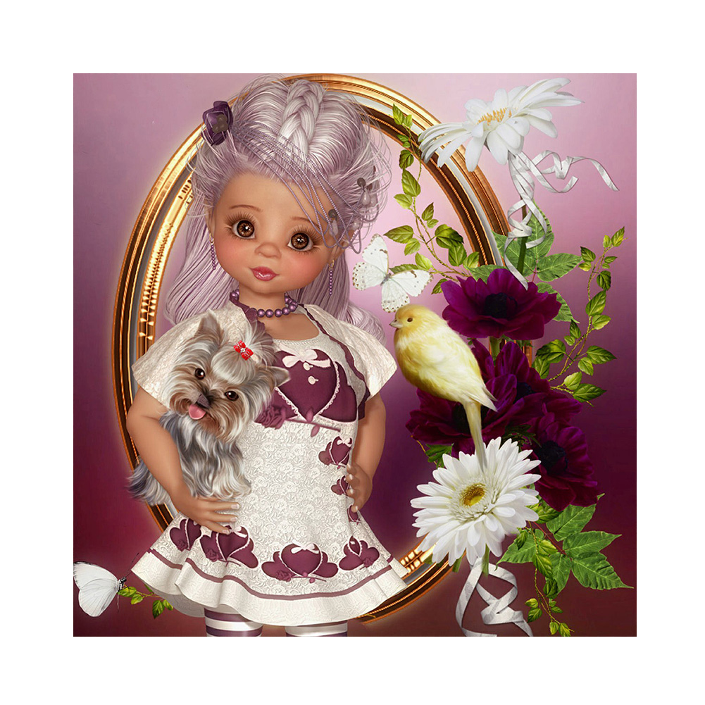 

Fairy Girl - Round Drill Diamond Painting - 35*35CM, 501 Original
