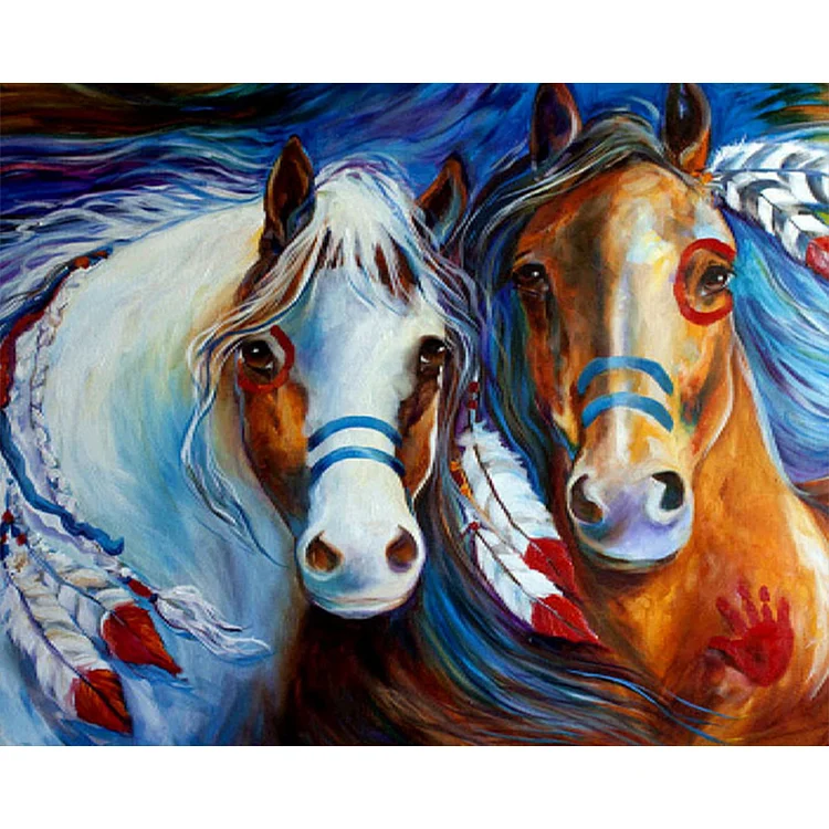 Indian Horse - Painting By Numbers - 50*40CM gbfke