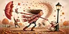 Luxury AB Velvet Diamond Painting Kit - Autumn Breeze