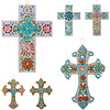 DIY Diamond Painting Special Shape Drills Cross Decoration Pendant Kit
