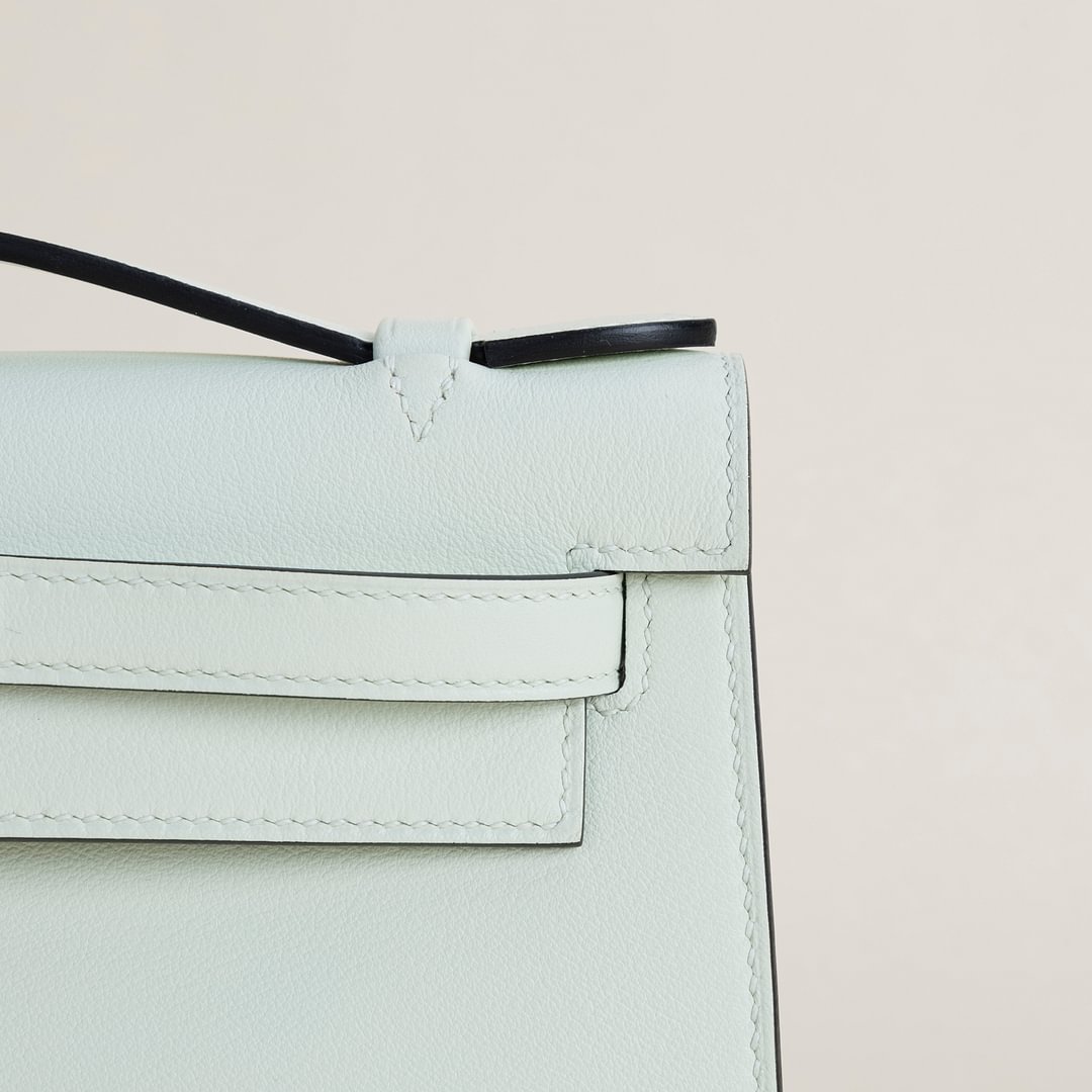 Kelly pochette Swift 0S Vert fizz&nbsp;PHW