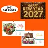 2027 New DIY Diamond Painting Wall Calendar Kit 12-Month Flip Calendar Design Home Decor