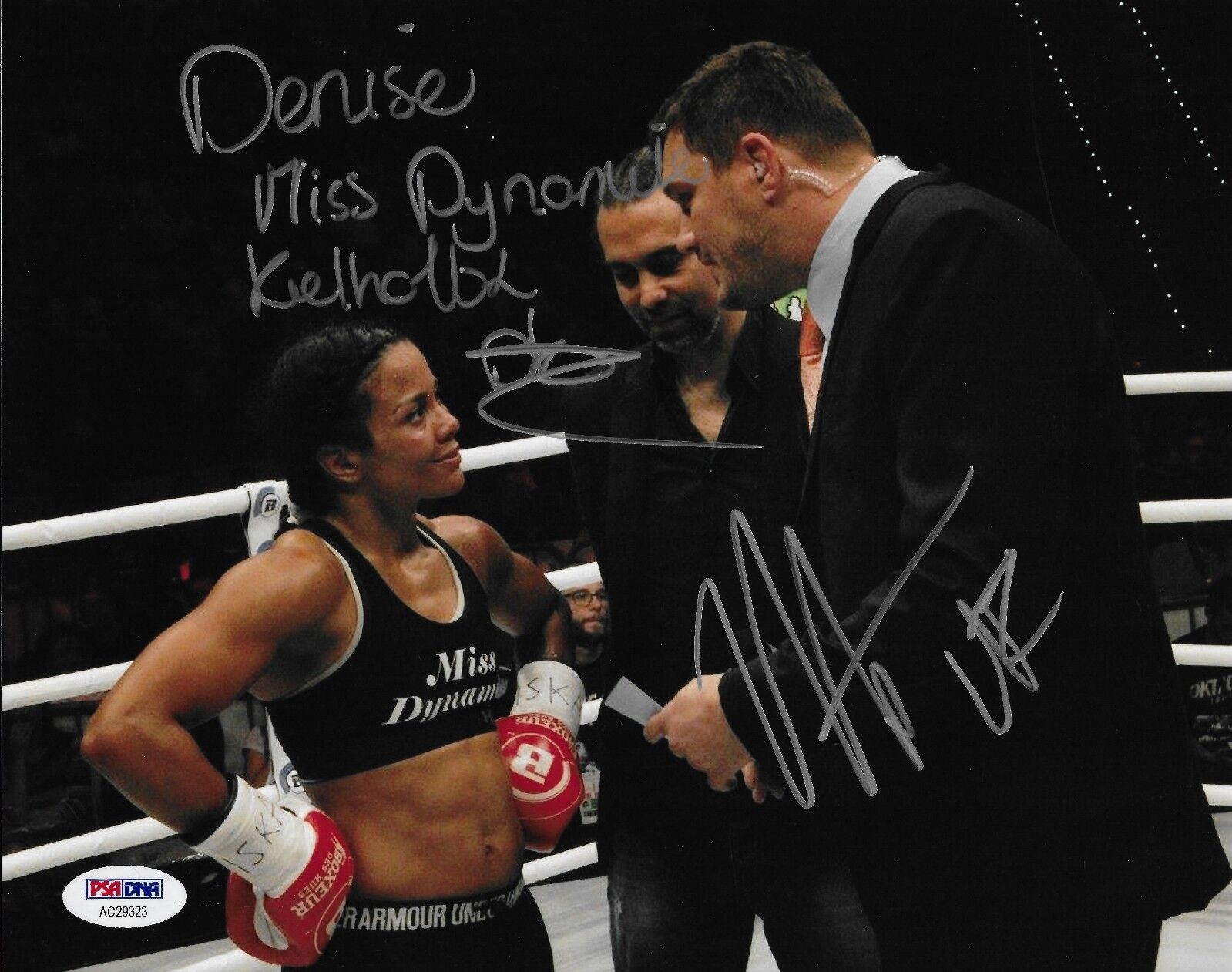 Denise Kielholtz Matt Mitrione Signed 8x10 Photo Poster painting PSA/DNA COA Bellator Kickboxing