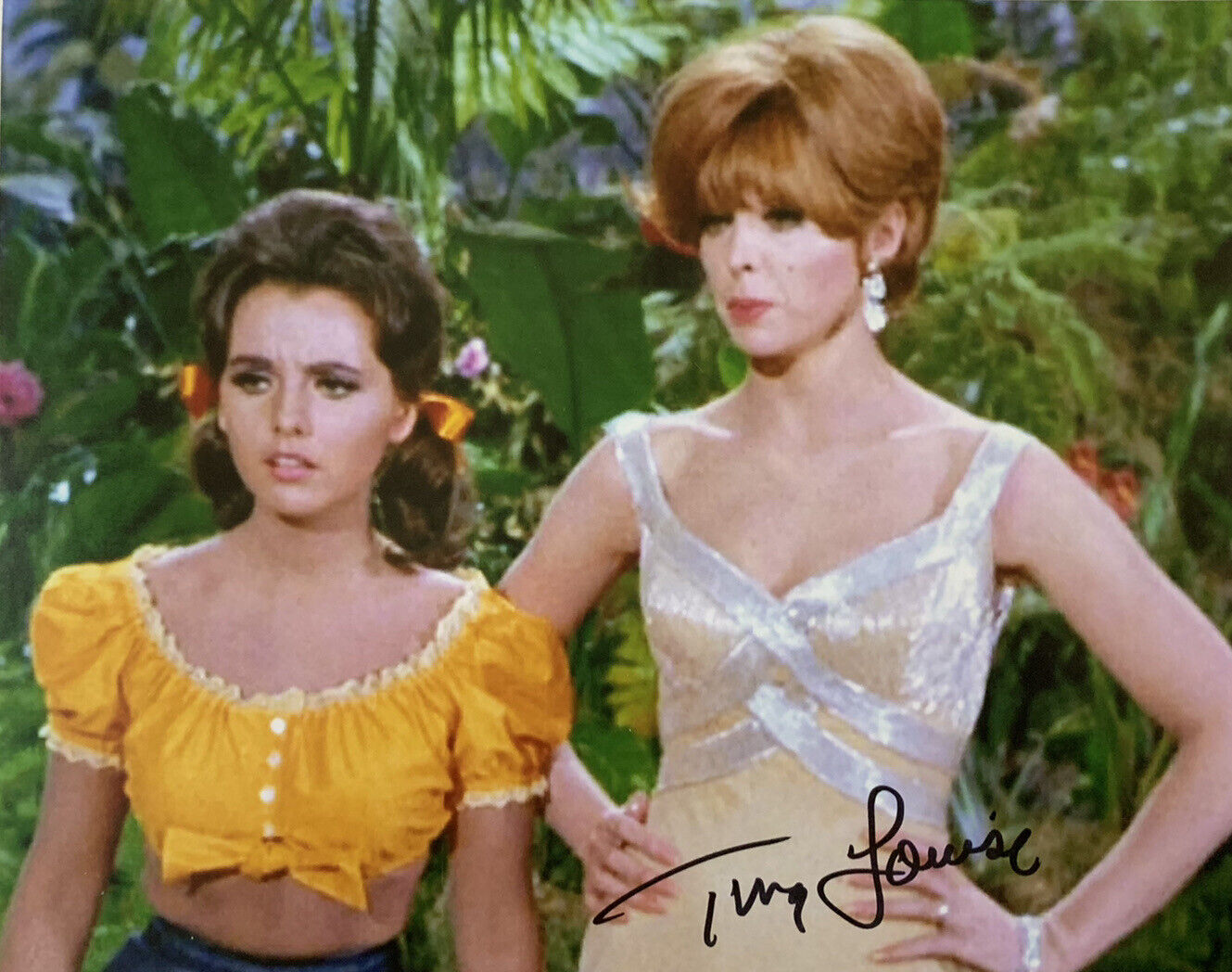 TINA LOUISE HAND SIGNED 8x10 Photo Poster painting GILLIGANS ISLAND TV SHOW AUTOGRAPH RARE COA