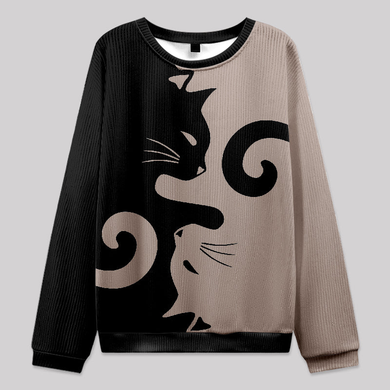 Cats Rule Fuzzy Fleece Sweatshirt wearshes