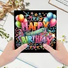 6Pcs f&ecirc;te d&rsquo;anniversaire-bricolage carte de voeux