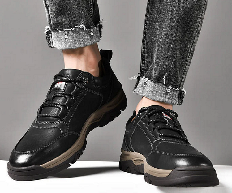 Men's Waterproof Non-Slip Leather Hiking Shoes