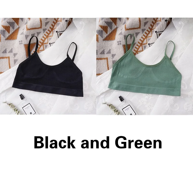 U-shaped Back Bra Tube Top Women Crop Top No Padded Wirefree Sexy Lingerie Bra Sports Fashion Street Women's Underwear Top
