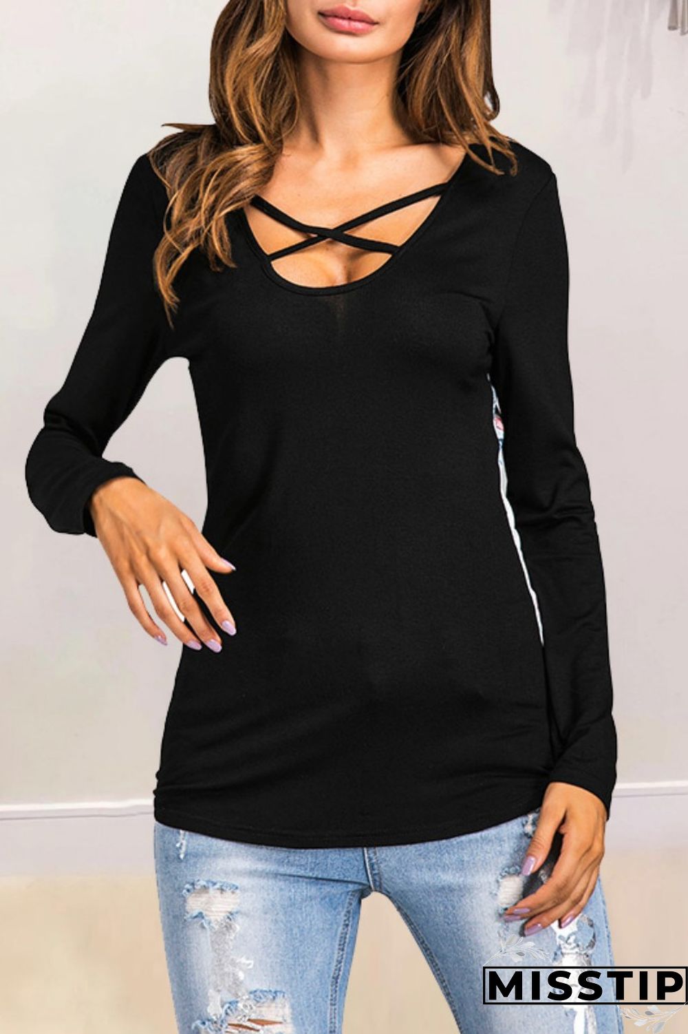 Grass Green Casual Print Patchwork Tops