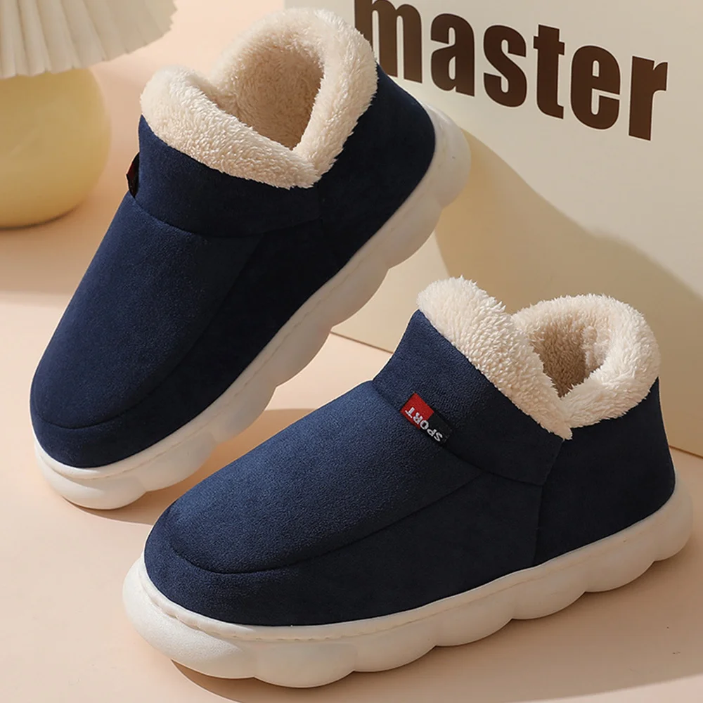 Smiledeer Soft velvet home cotton shoes