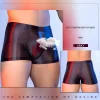 Men's Sexy Ultra-Thin Ice Silk Comfortable High-Elasticity Elephant Trunk Boxer Briefs