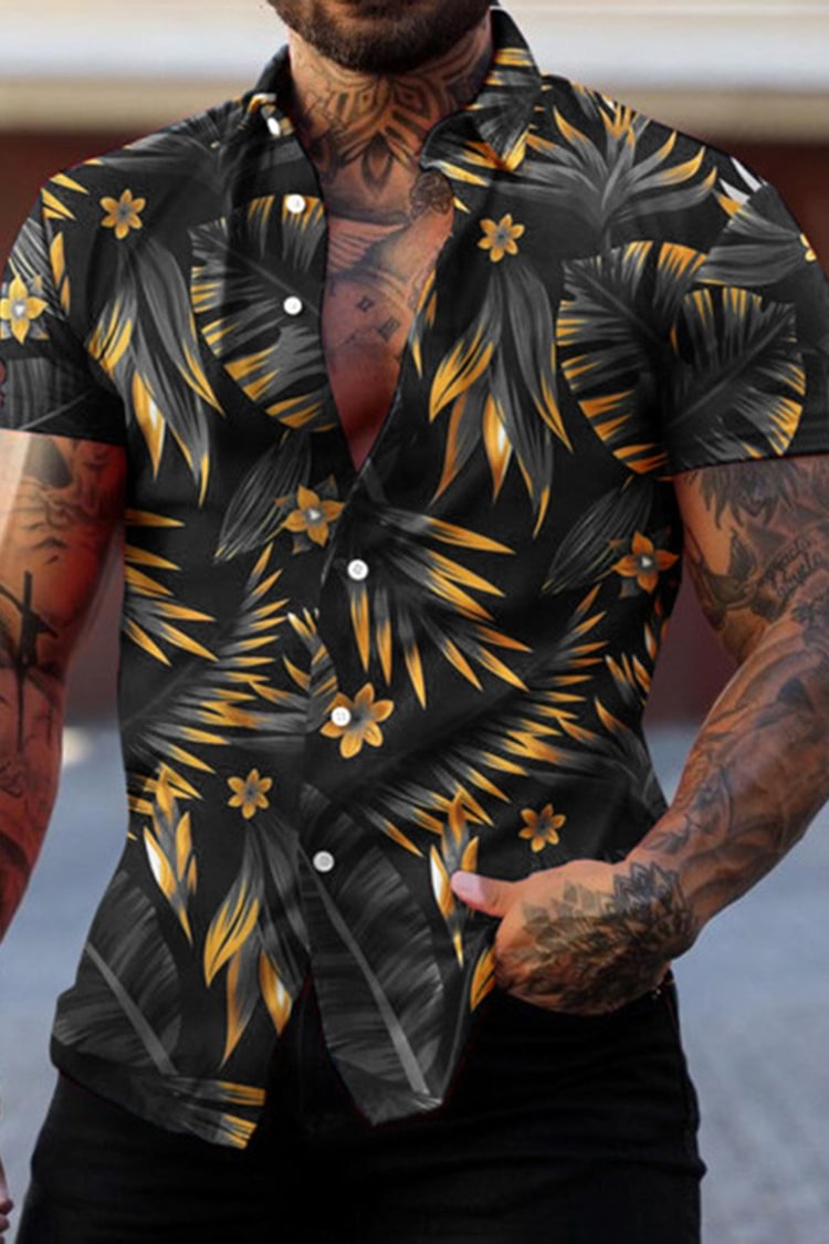 Men's Hawaiian Holiday Style Short Sleeve Shirt