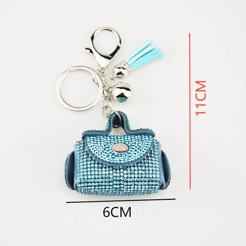 Lady Minimalist Bag Pu Leather Women’s Keychain
