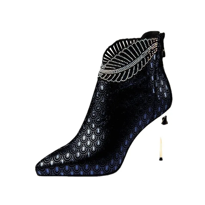 Churchf Churchf Heels Women 2023 New Spring And Autumn Women's Boots Simple Temperament Fine Heel Single Boots Pointed High With Autumn And Winter