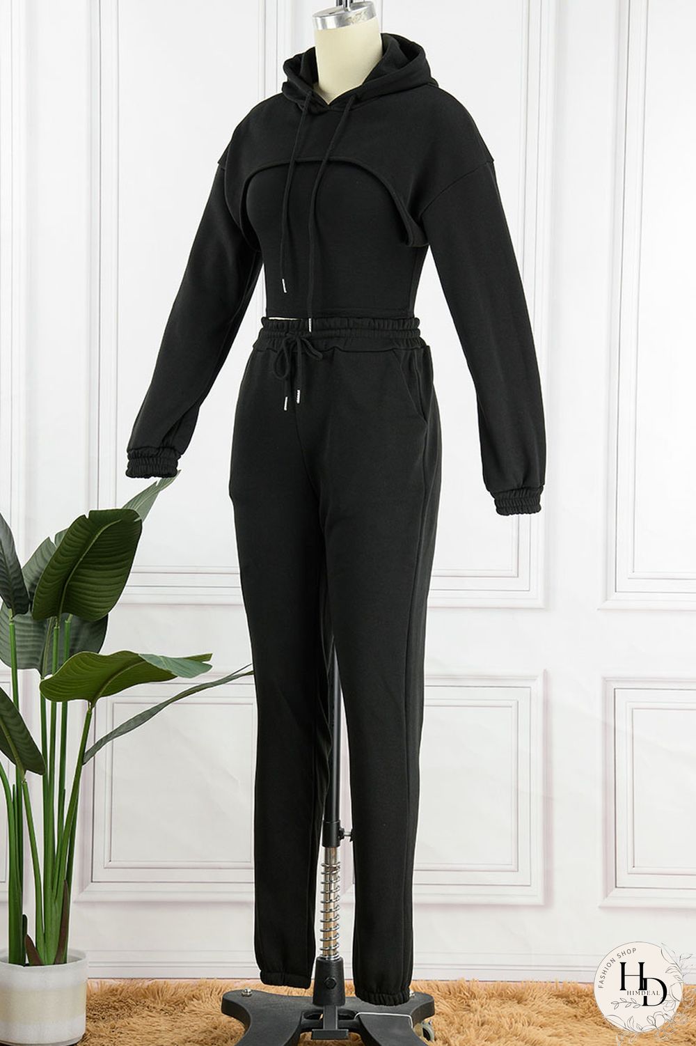 Dark Gray Casual Street Solid Patchwork Hooded Collar Long Sleeve Three Pieces