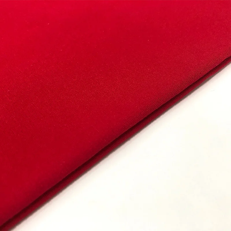 400G red roma fabric ,68%rayon 27%nylon 5%spandex,factory customize