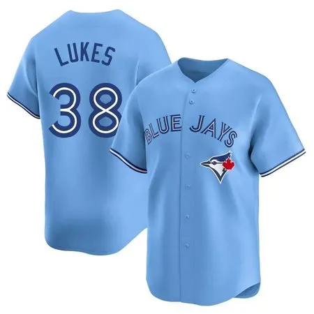 Men's Toronto Blue Jays #38 Nathan Lukes  Blue Home Replica Jersey