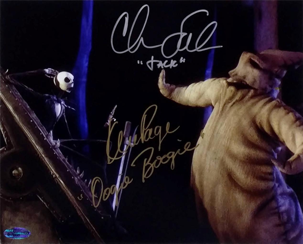 Chris Sarandon Ken Page Signed Nightmare Before Christmas 8x10 Photo Poster painting OC Holo OC1