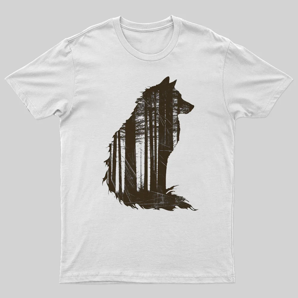 Forest Wolf Printed Men's T-shirt