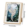 (17x22cm)Bird DIY Pearl Painting Art Kits for Adults Home Wall Decor Pearl Art Painting With Wooden Frame