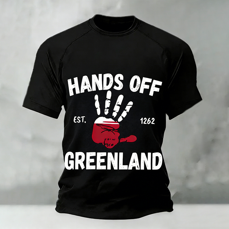 Do Not Touch The Greenland Print Comfortable Men's T-shirt. artswardrobe