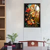 (40*60cm)Stained Glass Lily - Round AB Drill Diamond Painting