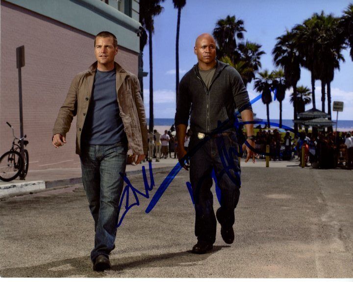 LL COOL J CHRIS O'DONNELL signed NCIS: LOS ANGELES G. CALLEN & SAM HANNA Photo Poster painting