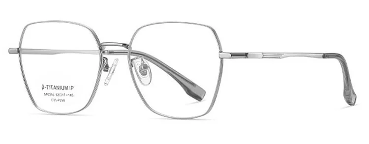 Titanium Alloy Glasses Frame Men Women Blue Light Blocking Gold Square Myopia Glasses Nearsighted Eyeglasses Corrective