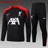 2024/2025 Liverpool Half-Pull Training Suit Black Jersey 1:1 Thai Quality 