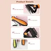 2In1 Pet Grooming Rake Anti-Slip Handle Double-Sided Deshedding Comb Multi-Purpose Extra-Wide Dog Grooming Brush for Detangling Deshedding Brushing/Thinning