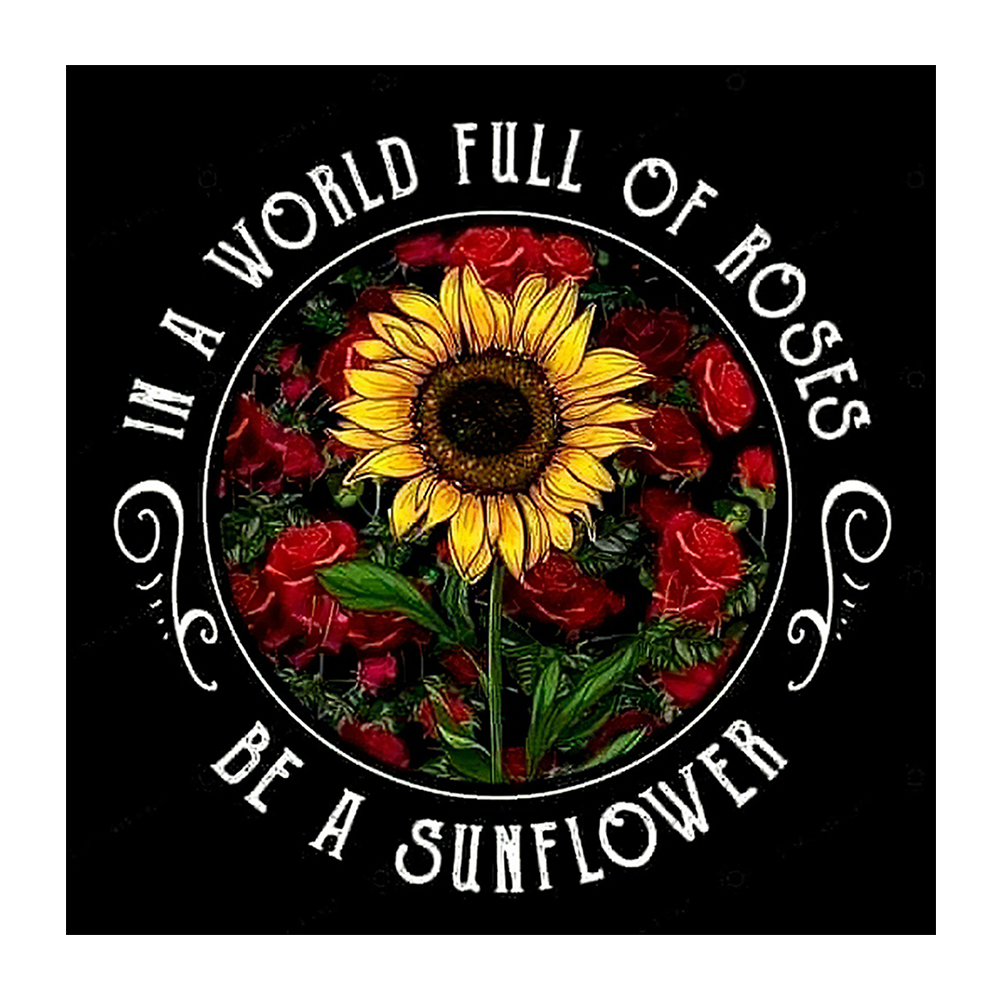 

40*40CM - Round Drill Diamond Painting - Sunflower, 501 Original