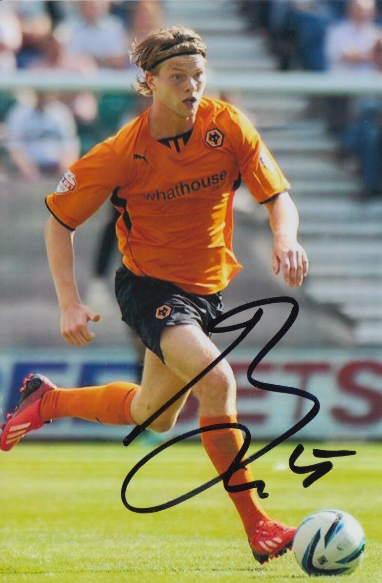 WOLVES HAND SIGNED BJORN SIGURDARSON 6X4 Photo Poster painting 1.