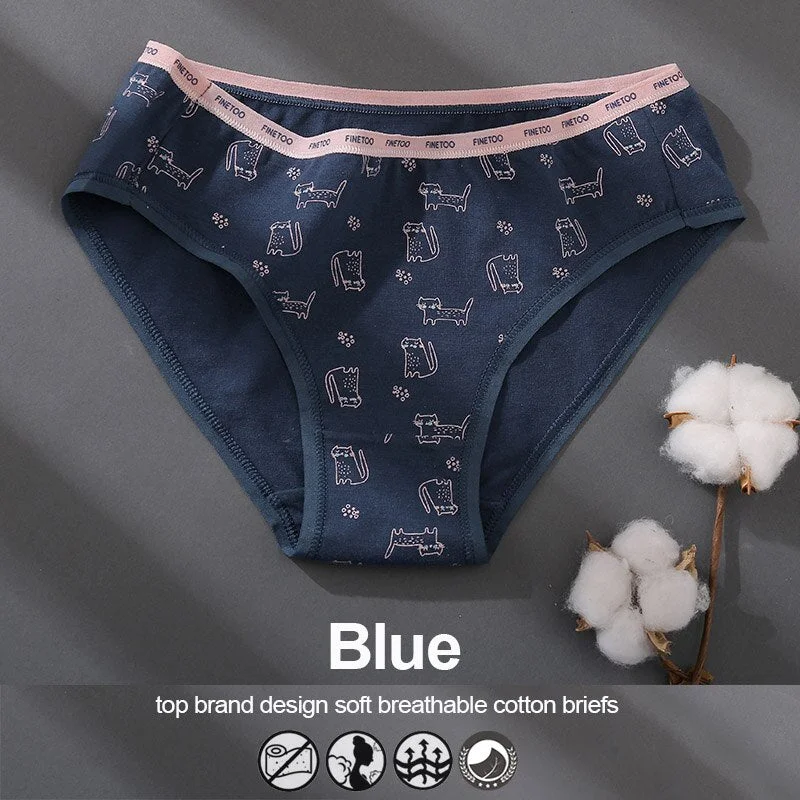 1/2PCS Cotton Underwear Women Panties Patchwork Design Female Lingerie Underpants Girls Pantys Sexy Briefs Intimates for Woman