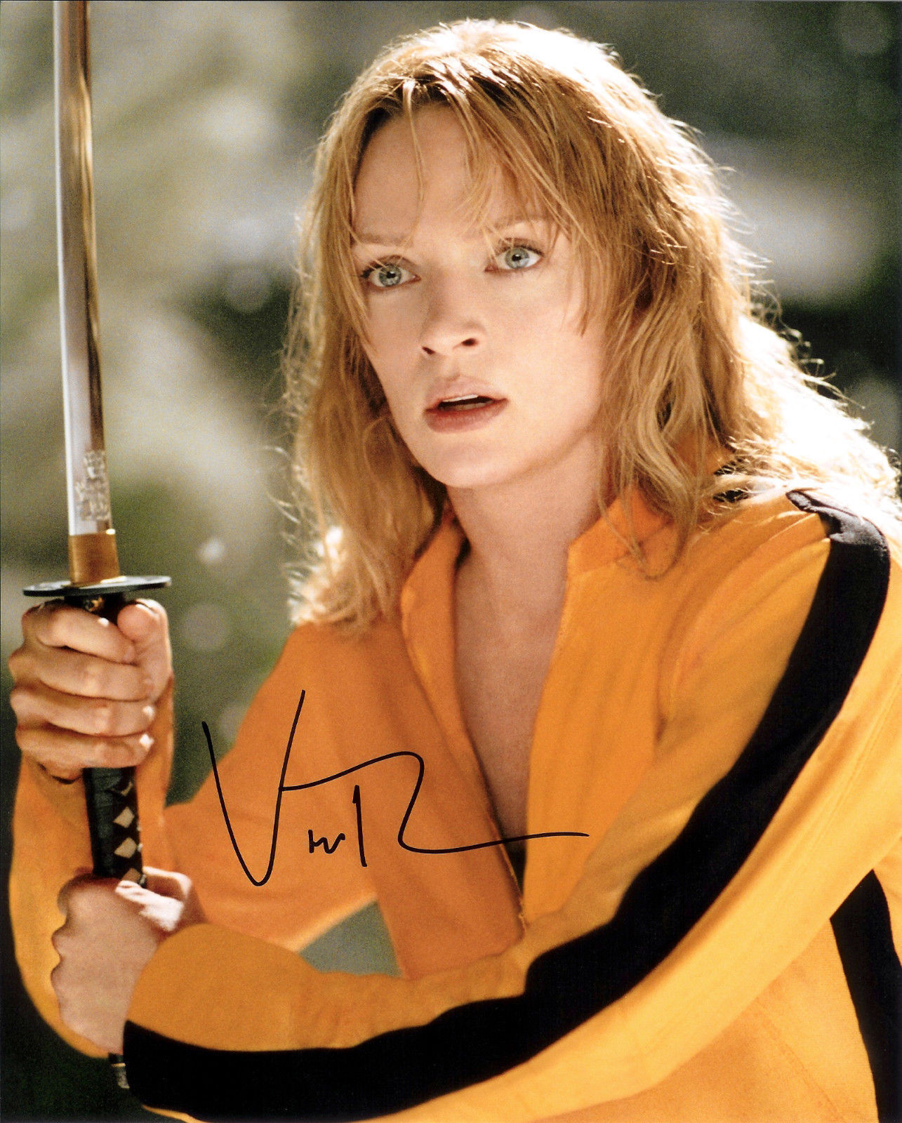 UMA THURMAN - KILL BILL AUTOGRAPH SIGNED PP Photo Poster painting POSTER