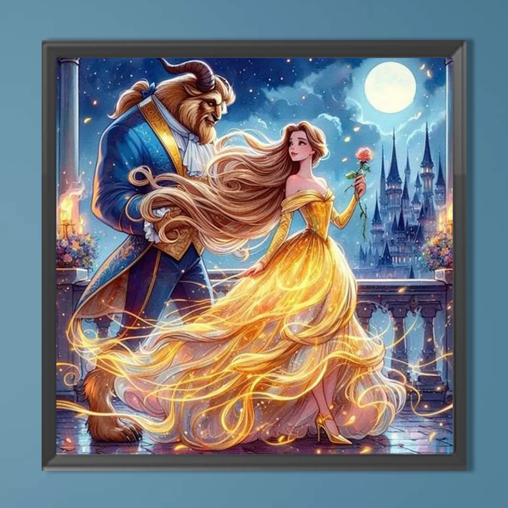 Diamond Painting - Full Round Drill - Beauty Beast(Canvas|40*40cm)