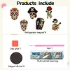 Special Shaped Diamond Painting Fridge Magnets 6Pcs Skull Halloween Decor