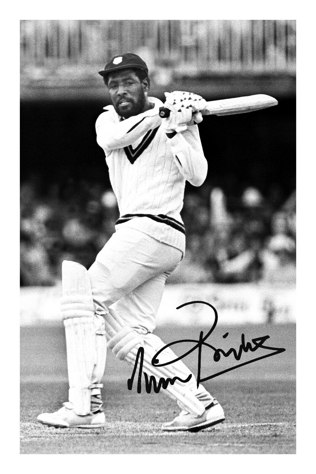 Vivian Richards A4 Signed Photo Poster painting Print Autograph Cricket Viv