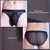 Men's Low-Rise Sexy Ultra-Thin Seamless Striped Briefs