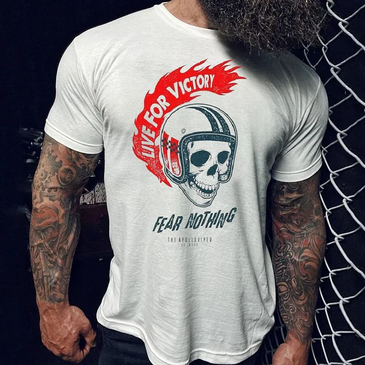 Live For Victory Motorcycle Men's T-Shirt
