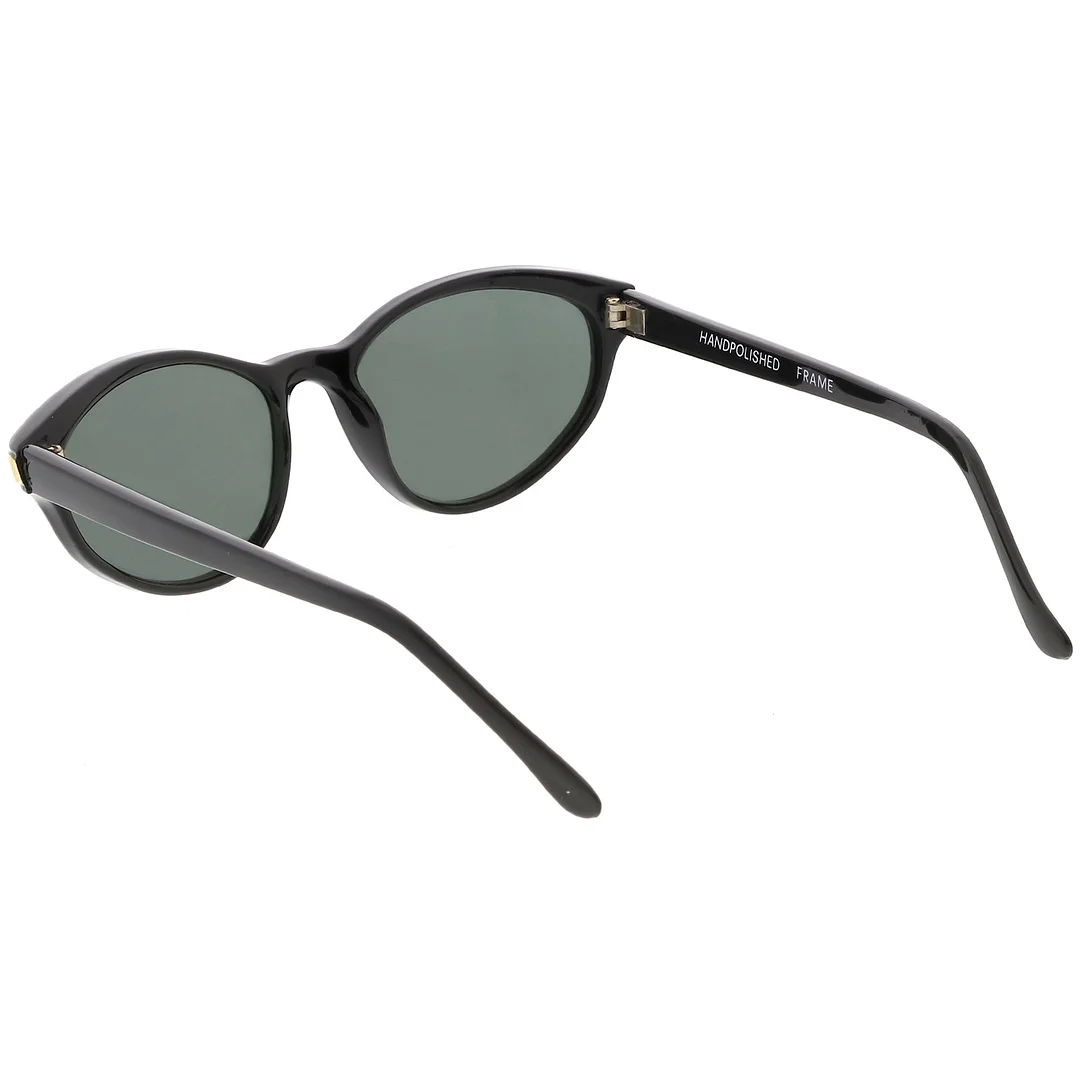 True Vintage Cat Eye glasses Metal Arrow Detail Glass Lens 50mm