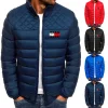 TOMMY HILFIGER&reg; Jaqueta masculina casual de inverno com gola recortada