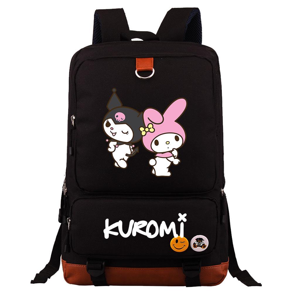 Mayoulove Kuromi Backpack Lightweight Design Durable Fabric for School and Outdoor Activities-Mayoulove